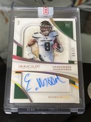 Elijah Moore 2021 Immaculate Shadowbox Auto/99 Rookie Card RC